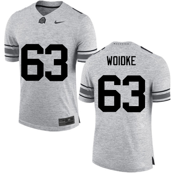 Ohio State Buckeyes #63 Kevin Woidke College Football Jerseys Game-Gray